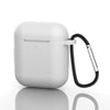 White [silicone buckle earphone cover]