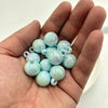 Solid color luminous beads - blue