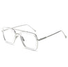 Silver frame transparent circle white film