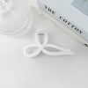 Frosted bow-white / plastic/resin