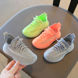 Children's Sports Shoes  Spring and Autumn Boys Coconut Shoes Flying Woven Girls Net Shoes Casual Soft Sole Baby Shoes