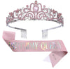 Crown birthday queen pink suit