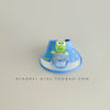 Little frog-blue [1041] with windproof rope / head circumference 49-54cm/reference age 2~12 years old - one size fits all