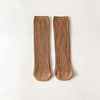 Double needle straight socks-chinese coffee / no heel (one size fits all)