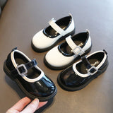Clearance girls' leather shoes spring and autumn new little girl princess shoes shallow mouth children's peas shoes soft bottom baby shoes