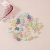 Frosted light colors - flowers / 10 pcs in a box / box color random delivery