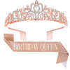 Birthday queen rose gold brilliant set