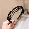 1 flocking black headband
