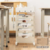 Off-white-three drawers with wheels
