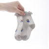 Lace mouth - gray blue flower / s code 0-6 months