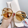 Off-white frame yellow film