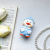 White bracket - three-dimensional blue duck