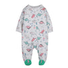 Colored dinosaur on gray background / 3m-12m 8 pieces in one hand
