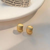 Matte brushed earrings