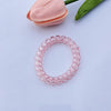 Transparent telephone cord hair ring-pink
