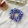 Dark blue powder plaid