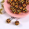 Light orange + black grid / 16mm button