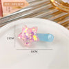 3#pink star hairpin