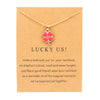 Rose gold card gold chain