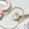 Shaped ring bracket - retro brown - silver spot gray