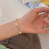 Colorful crystal bracelet—gold