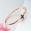 Rose gold black cross