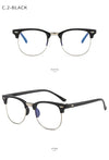 Black frame silver edge anti-blue lens