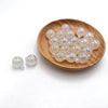 Fine glitter luminous jelly hanging hole-white