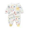 Foot-wrapped color building block romper-01 / 3m