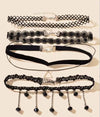 Four-piece set of 3 tassels