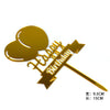 Golden balloon / single with white card back