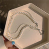 Double pearl necklace