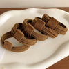 Bear cloth label hair band (chinese coffee)