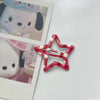 No. 4 red beige plaid stars