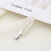 Silver clip color white