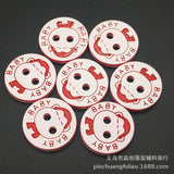 Factory direct color cartoon monkey head resin button baby baby children's clothing round two eyes button