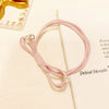Hand-knotted hair tie (pink)